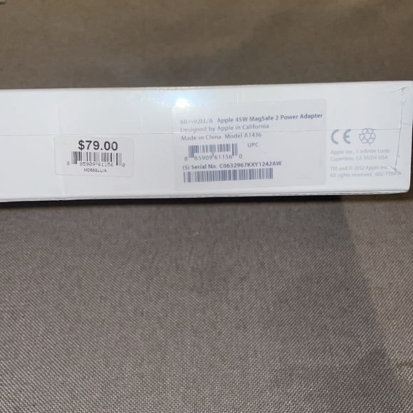NIB Apple 45W MagSafe 2 Power Adapter - Picture 2 of 6